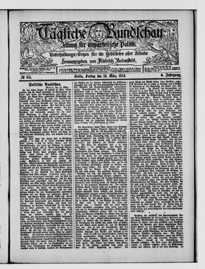 Tägliche Rundschau on Mar 14, 1884