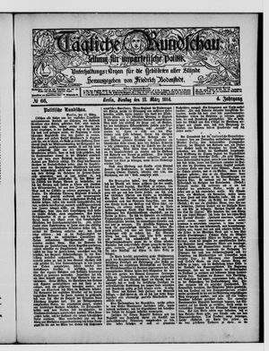 Tägliche Rundschau on Mar 18, 1884