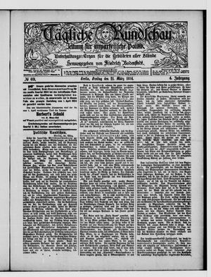 Tägliche Rundschau on Mar 21, 1884