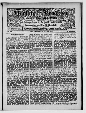 Tägliche Rundschau on Jul 12, 1884