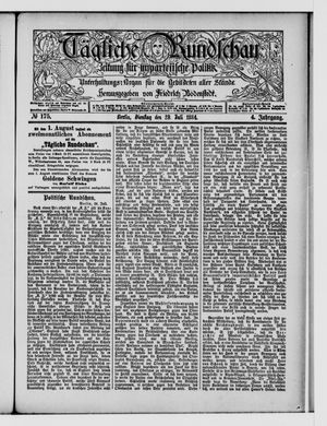 Tägliche Rundschau on Jul 29, 1884