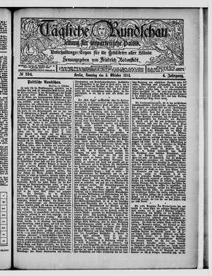Tägliche Rundschau vom 05.10.1884