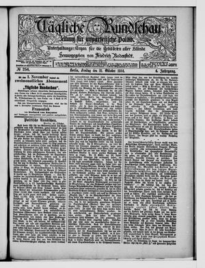 Tägliche Rundschau vom 31.10.1884