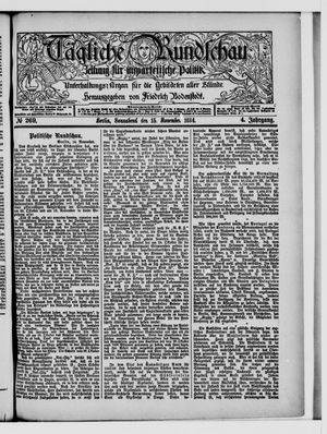 Tägliche Rundschau vom 15.11.1884