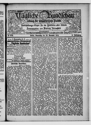 Tägliche Rundschau vom 20.11.1884