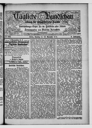 Tägliche Rundschau vom 30.11.1884