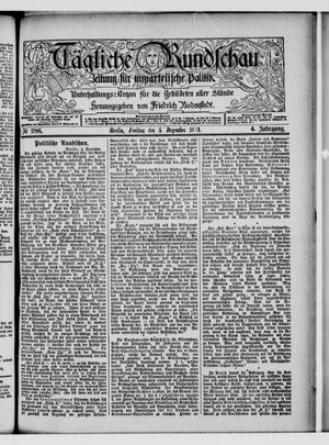 Tägliche Rundschau on Dec 5, 1884
