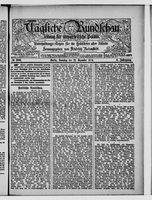 Tägliche Rundschau on Dec 21, 1884