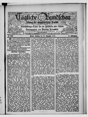 Tägliche Rundschau vom 23.12.1884