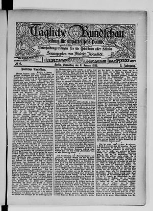 Tägliche Rundschau on Jan 8, 1885