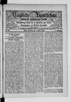 Tägliche Rundschau vom 05.02.1885