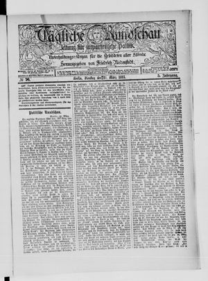 Tägliche Rundschau vom 31.03.1885