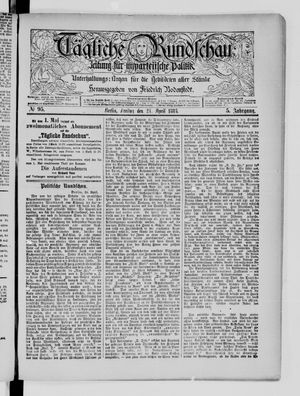 Tägliche Rundschau on Apr 24, 1885