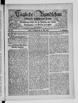 Tägliche Rundschau on May 16, 1885