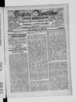 Tägliche Rundschau on May 31, 1885