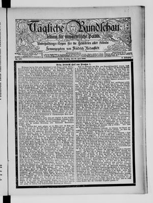 Tägliche Rundschau on Jun 16, 1885
