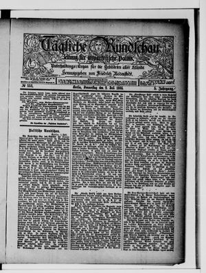 Tägliche Rundschau on Jul 2, 1885