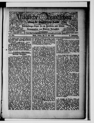 Tägliche Rundschau on Jul 17, 1885