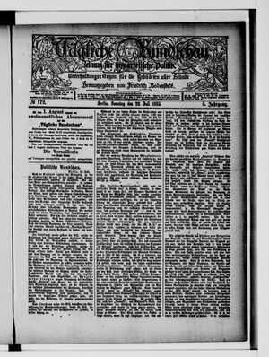 Tägliche Rundschau on Jul 26, 1885