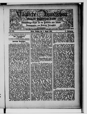 Tägliche Rundschau on Aug 4, 1885