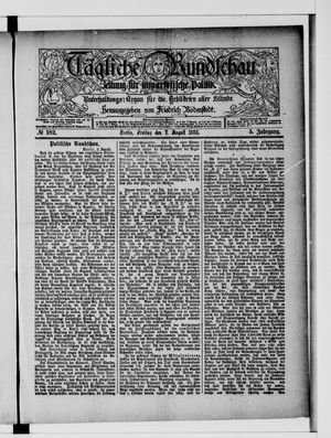 Tägliche Rundschau vom 07.08.1885