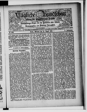 Tägliche Rundschau vom 26.08.1885