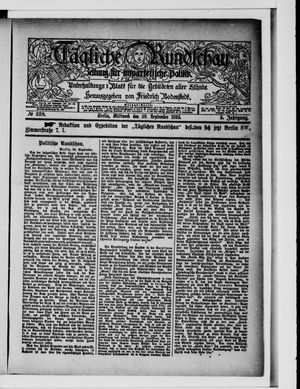 Tägliche Rundschau vom 30.09.1885