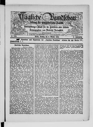 Tägliche Rundschau vom 06.10.1885