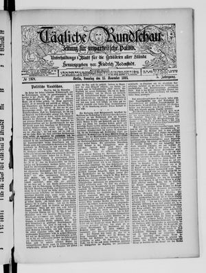 Tägliche Rundschau vom 15.11.1885