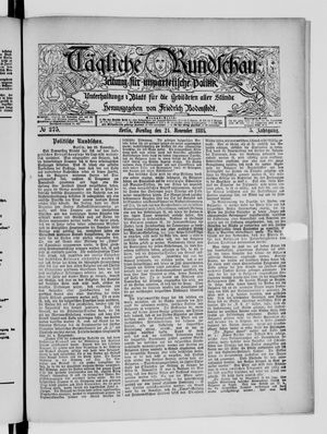 Tägliche Rundschau vom 24.11.1885