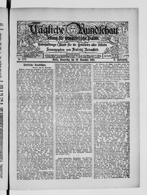 Tägliche Rundschau vom 26.11.1885