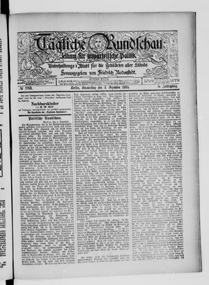 Tägliche Rundschau vom 03.12.1885