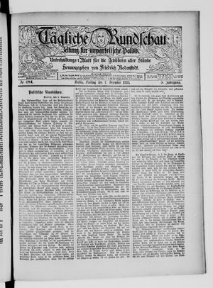 Tägliche Rundschau vom 04.12.1885
