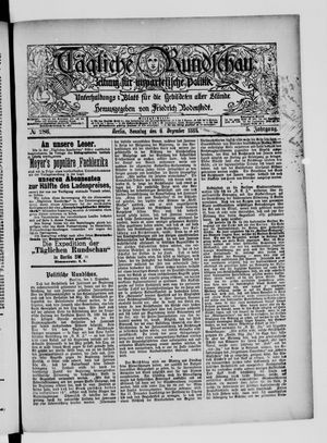 Tägliche Rundschau vom 06.12.1885