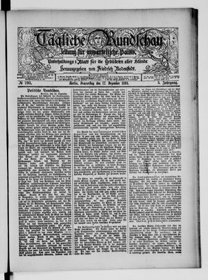 Tägliche Rundschau vom 17.12.1885