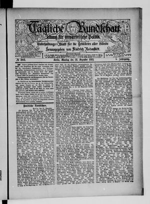 Tägliche Rundschau vom 28.12.1885