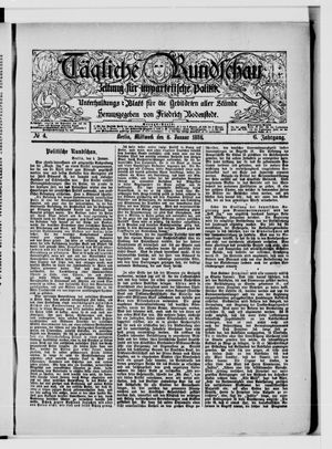 Tägliche Rundschau on Jan 6, 1886