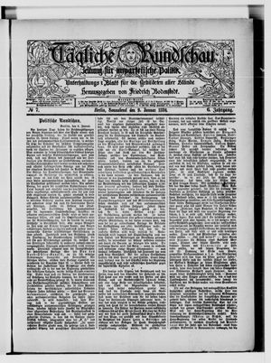 Tägliche Rundschau on Jan 9, 1886