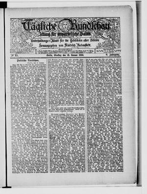 Tägliche Rundschau on Jan 19, 1886