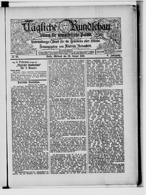 Tägliche Rundschau on Jan 20, 1886
