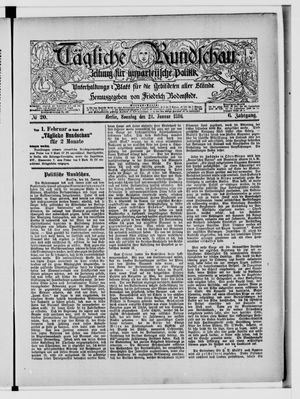Tägliche Rundschau on Jan 24, 1886