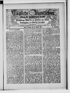 Tägliche Rundschau on Jan 26, 1886