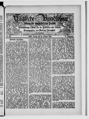 Tägliche Rundschau on Feb 19, 1886