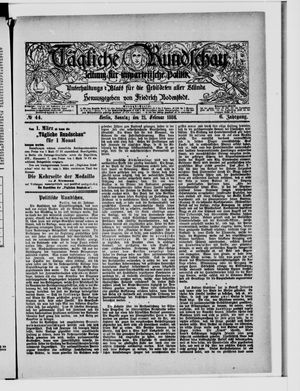 Tägliche Rundschau on Feb 21, 1886