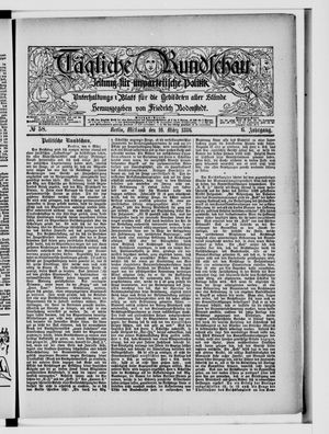 Tägliche Rundschau on Mar 10, 1886