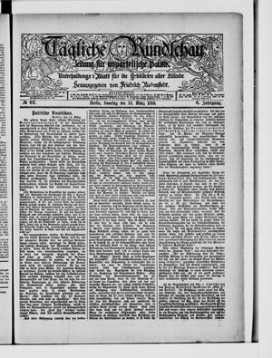 Tägliche Rundschau on Mar 14, 1886