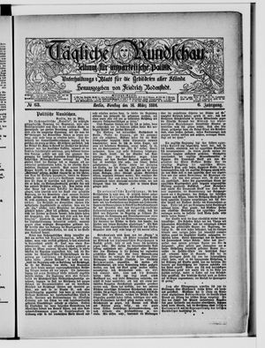 Tägliche Rundschau on Mar 16, 1886