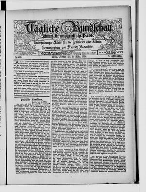 Tägliche Rundschau vom 19.03.1886
