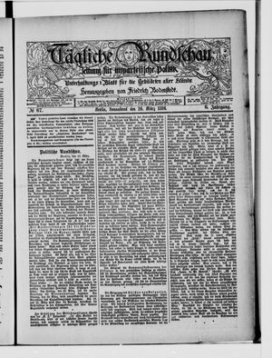 Tägliche Rundschau on Mar 20, 1886