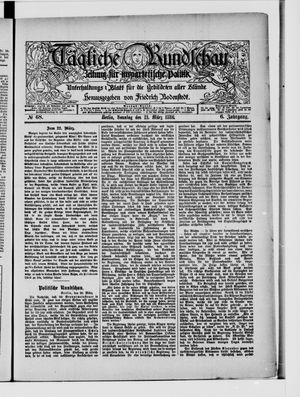 Tägliche Rundschau vom 21.03.1886